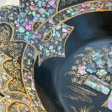 Chinoiserie Mother of Pearl Papier Mache Tray - Detail View - 5