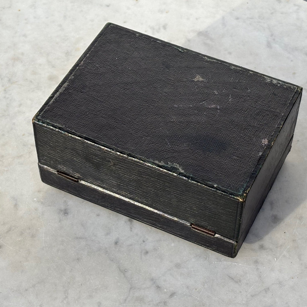 Victorian Leather Travelling Jewellery Box - Base View - 4