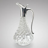 Edwardian Lead Crystal & Silver Claret Jug - Main View - 1