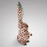 Herend Bunny Rabbit Fgurine with Ear Up - Main View - 2