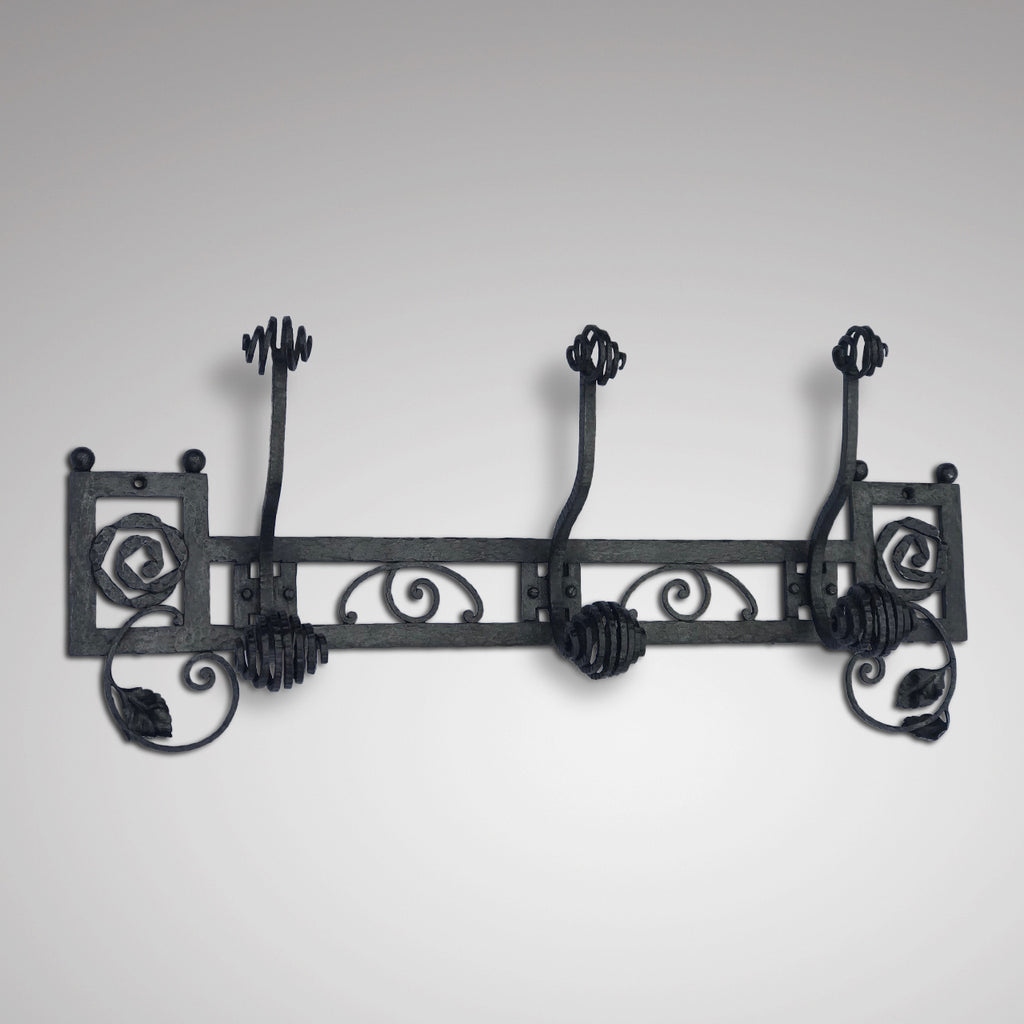 Decorative Wrought Iron Hat & Coat Rack - Main View 2