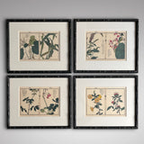 Set of Four Japanese Botanical Woodblock Prints - Main View - 1