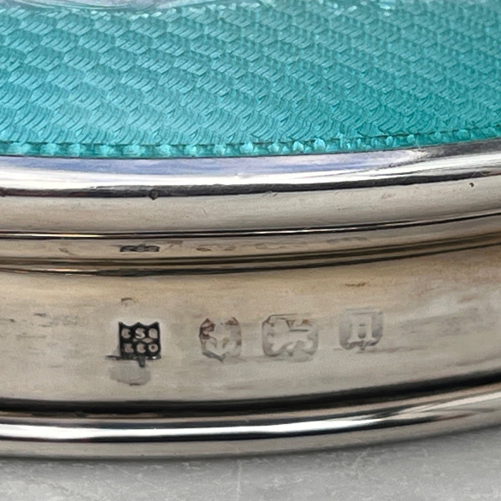 Art Deco Cut Glass & Enamel Powder Bowl - Detail View - 4