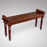 19th Century Mahogany Hall Bench - Main View - 1