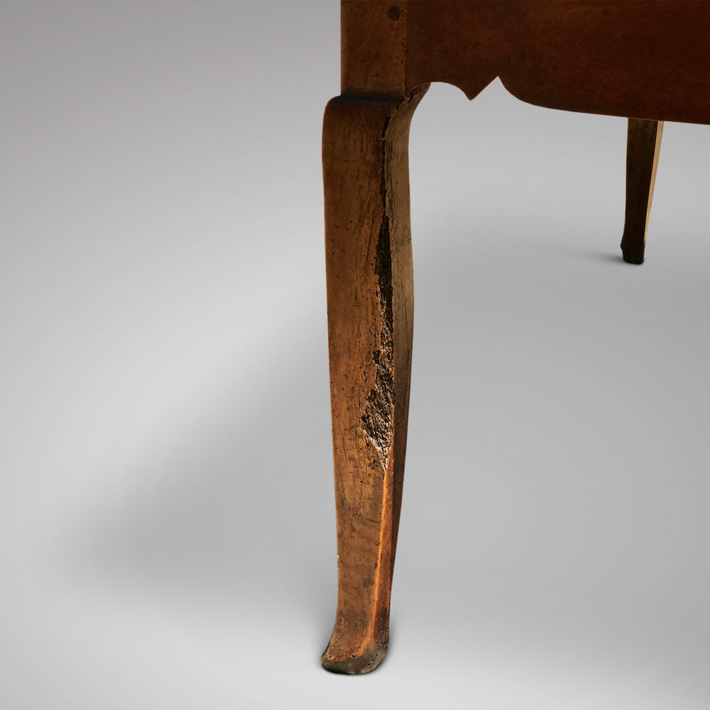 19th Century Fruitwood Extending Dining Table - Leg Detail View - 5