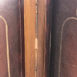 Exquisite 19th Century Painted Leather Screen - Detail View - 9