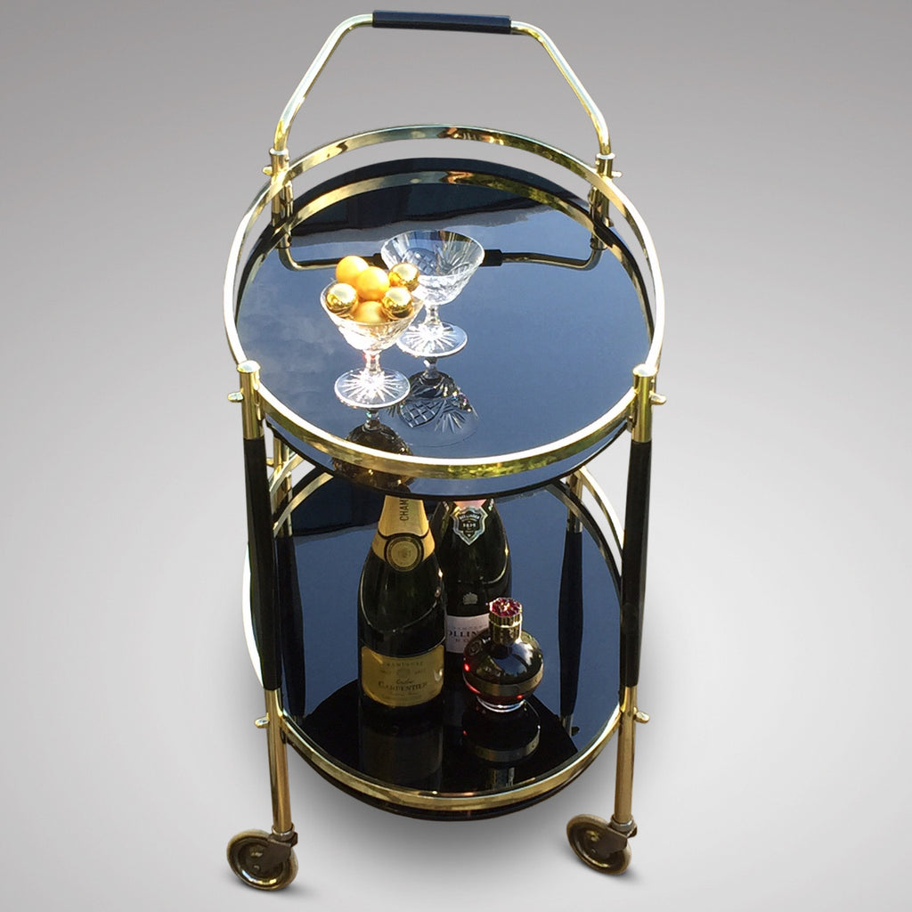 Art Deco Brass Drinks Trolley/Bar Cart – Hobson May Collection