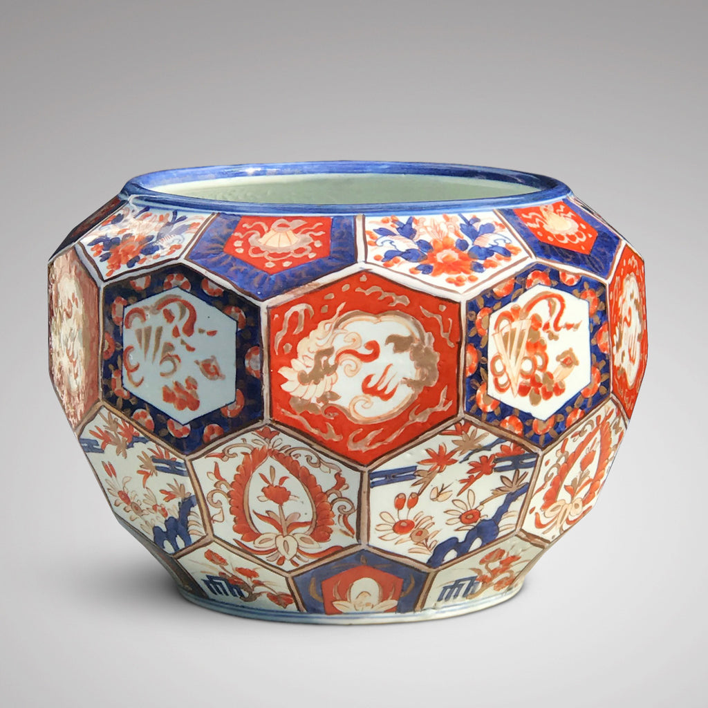 Large Meiji Period Hexagonal Jardiniere - Main View - 1