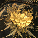 Large Victorian Double Rimmed Papier Mache Tray - Detail View - 8