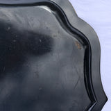 Large Victorian Double Rimmed Papier Mache Tray - Back Detail View - 9