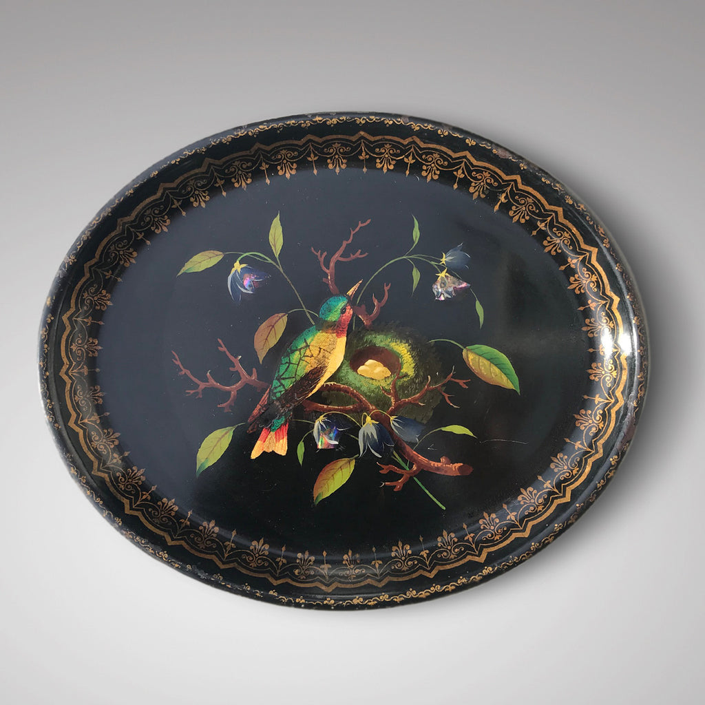19th Century Toleware Tray Inlaid with Mother of Pearl - Main View - 1