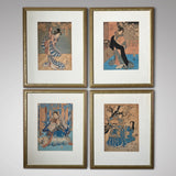 Set of Four 19th Century Japanese Woodblock Prints - Main View - 1