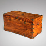 19th Century Ah Foo Camphor Campaign Trunk - Front & Side View - 1