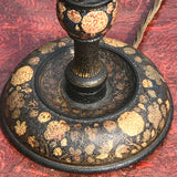 Pair of 19th Century Painted Kashmir Table Lamps - Base View - 2